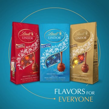 Lindt Lindor Sea Salt Milk Chocolate Truffles