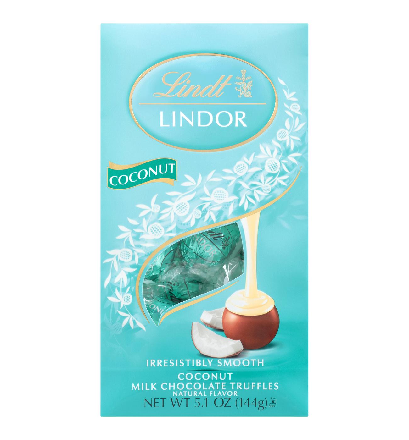 Lindt Lindor Coconut Milk Chocolate Truffles; image 1 of 2
