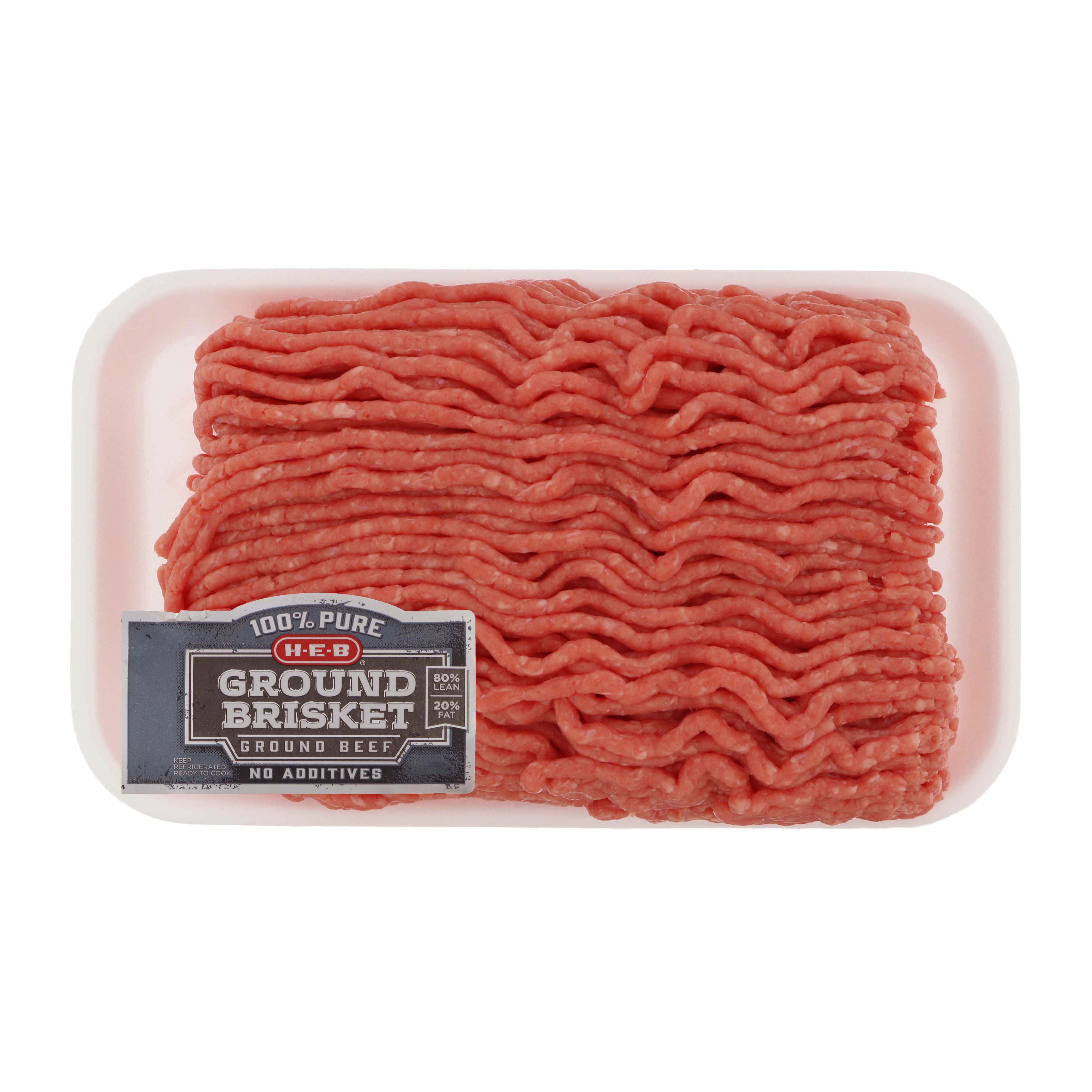 H-E-B Ground Beef Brisket 80% Lean - Shop Meat At H-E-B