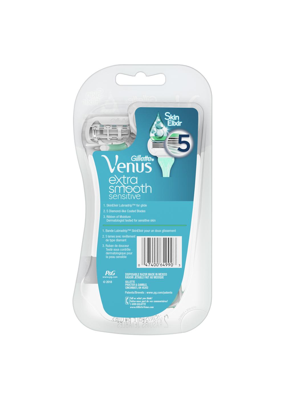 Gillette Venus Extra Smooth Sensitive Disposable Razors; image 10 of 11