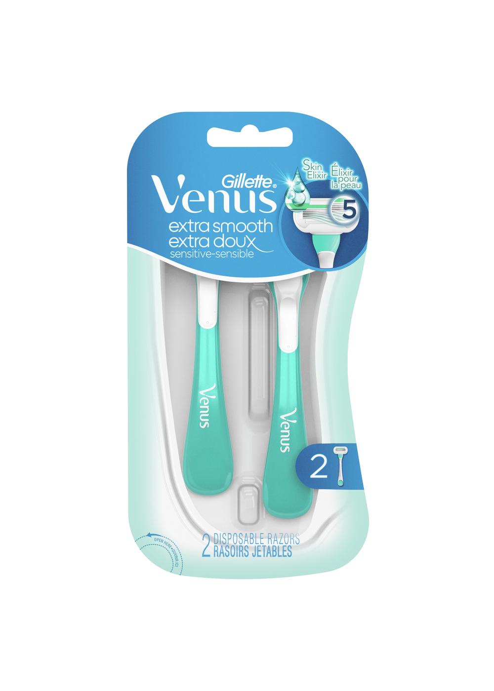 Gillette Venus Extra Smooth Sensitive Disposable Razors; image 1 of 11