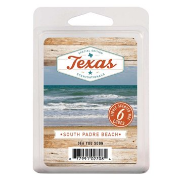 ScentSationals South Padre Beach Texas Scented Wax Melt Cubes, 2.5 oz