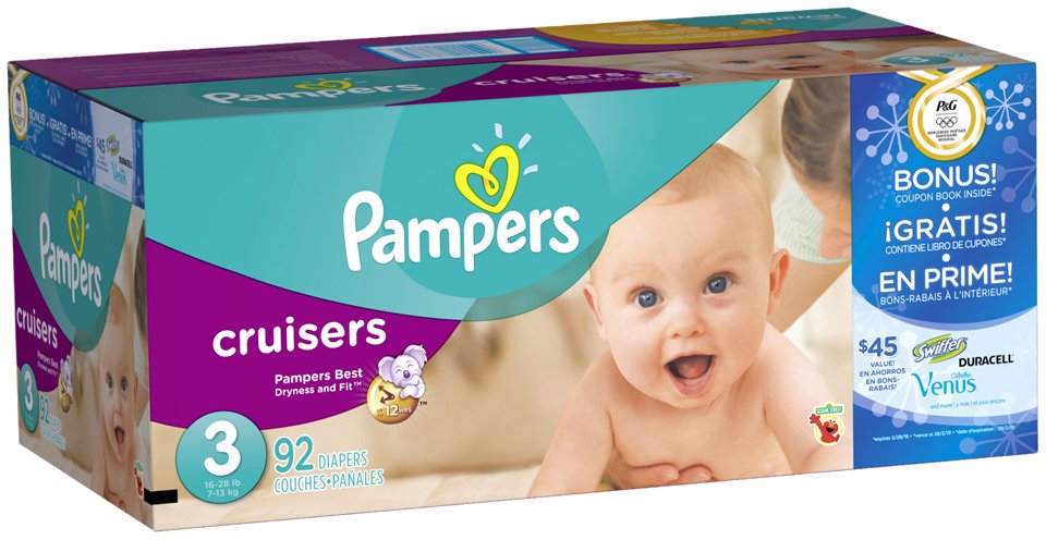 communicatie Charmant Ritmisch Pampers Cruisers Sesame Street Super Pack Diapers Size 3 (16-28 LBS) - Shop  Diapers & Potty at H-E-B