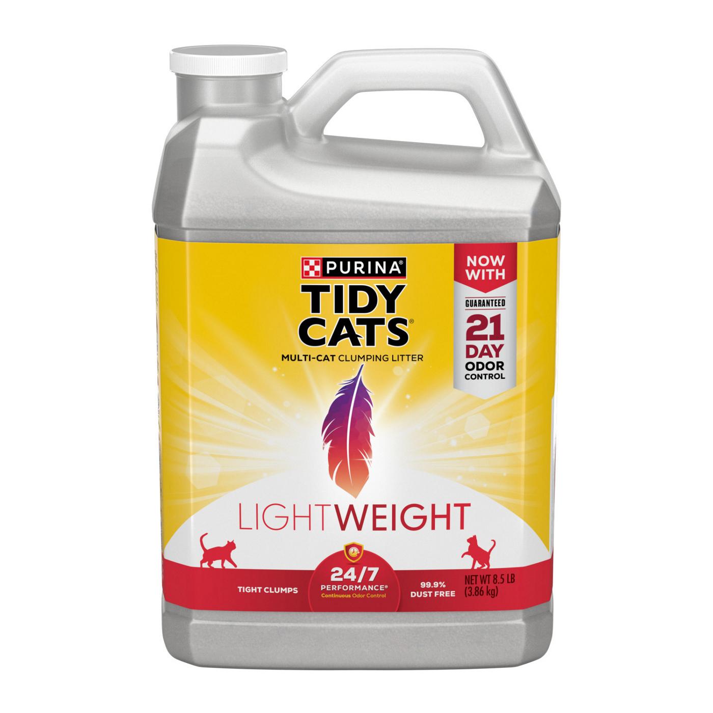 Purina Tidy Cats Light Weight, Low Dust, Clumping Cat Litter, 24/7 Performance Multi Cat Litter; image 1 of 9