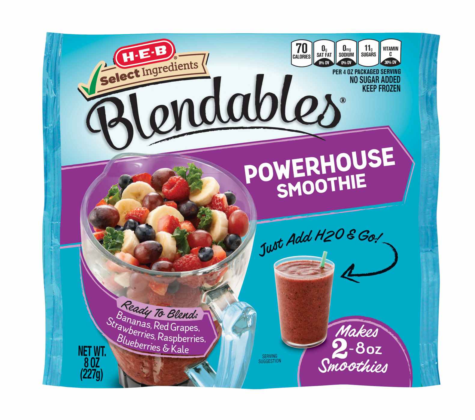 H-E-B Blendables Powerhouse Smoothie; image 1 of 2