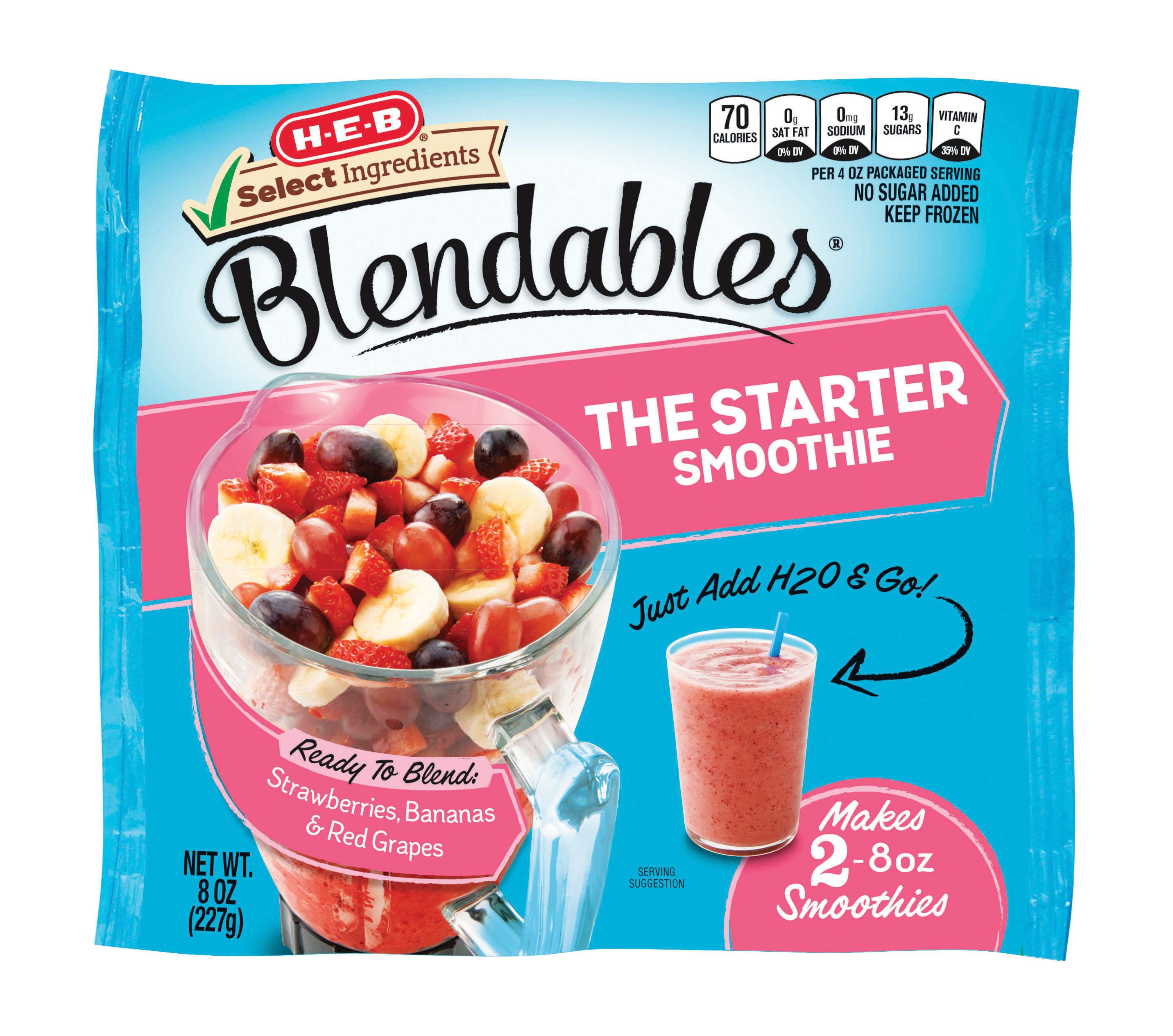 H-E-B Select Ingredients Blendables The Starter Smoothie - Shop Juice &  Smoothies at H-E-B