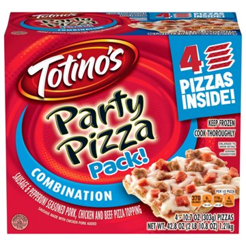 Totino's Combination Party Pizza Pack, 4 ct
