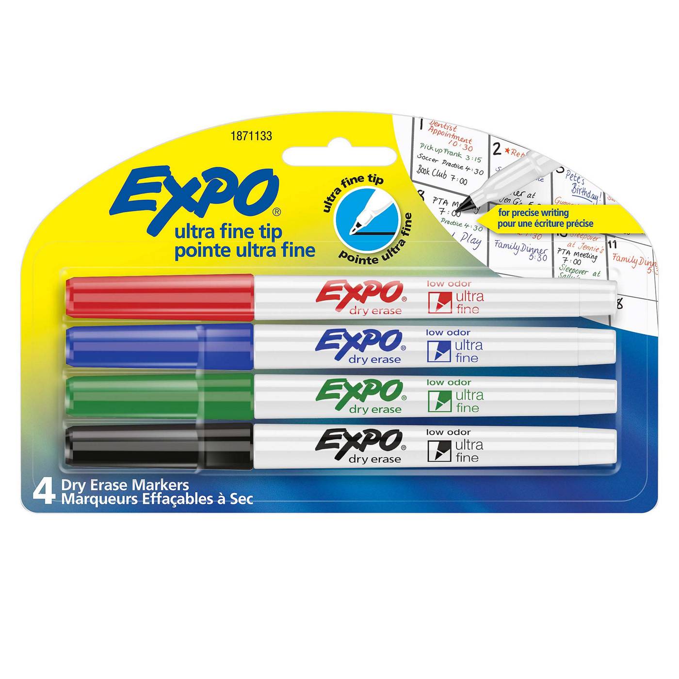 EXPO Ultra Fine Tip Dry Erase Markers - Assorted Ink; image 1 of 3