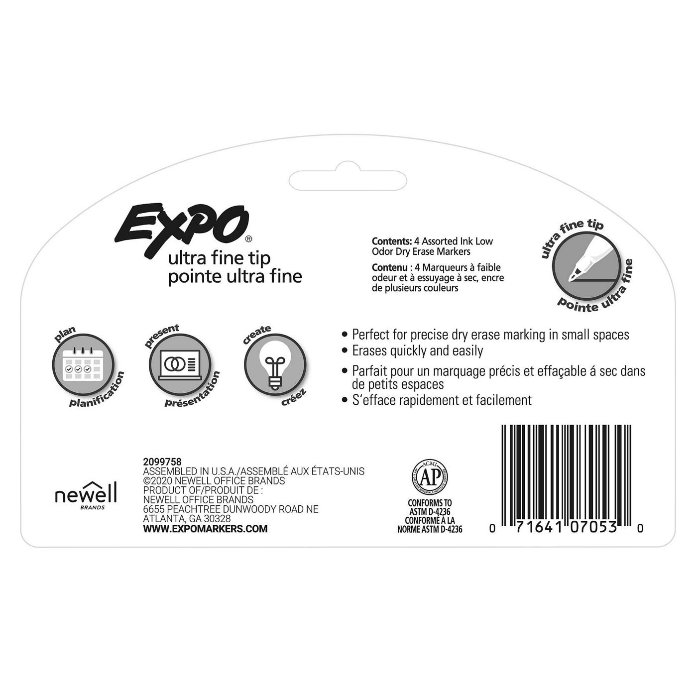 Expo Dry Erase Markers, Ultra Fine Tip - 2 markers