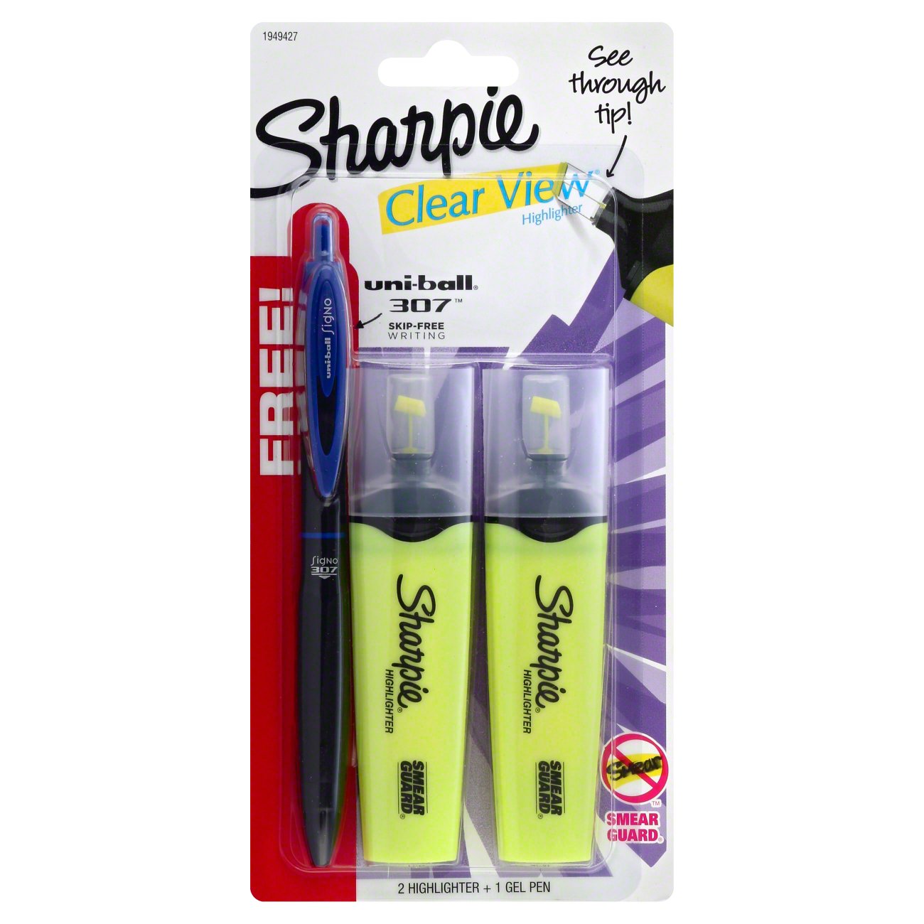 Sharpie Clear View Yellow Highlighter Shop Highlighters & DryErase