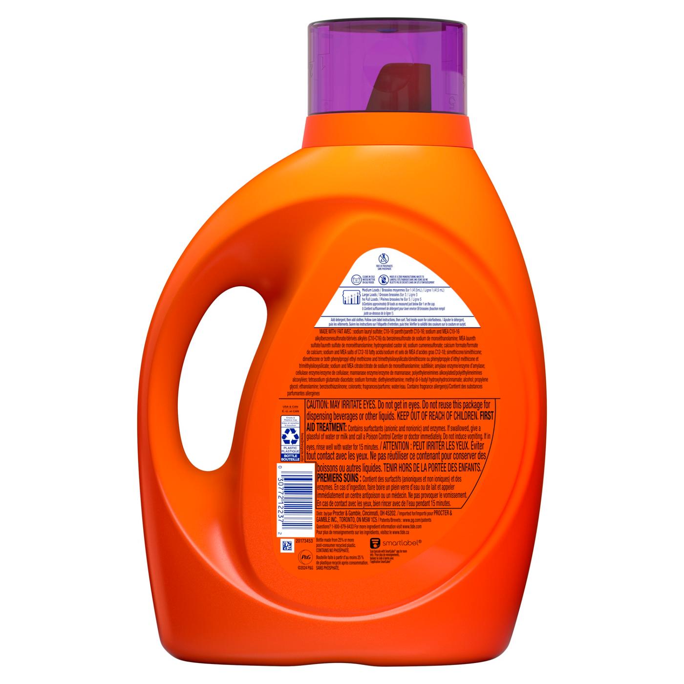 Tide + Febreze HE Turbo Clean Liquid Laundry Detergent, 59 Loads - Spring & Renewal; image 8 of 14