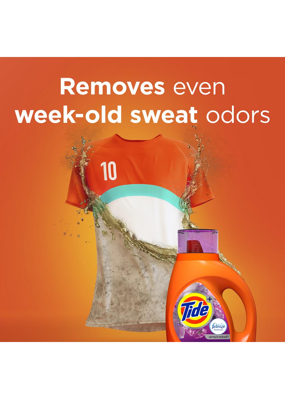 Tide + Febreze HE Turbo Clean Liquid Laundry Detergent, 59 Loads - Spring & Renewal; image 11 of 14