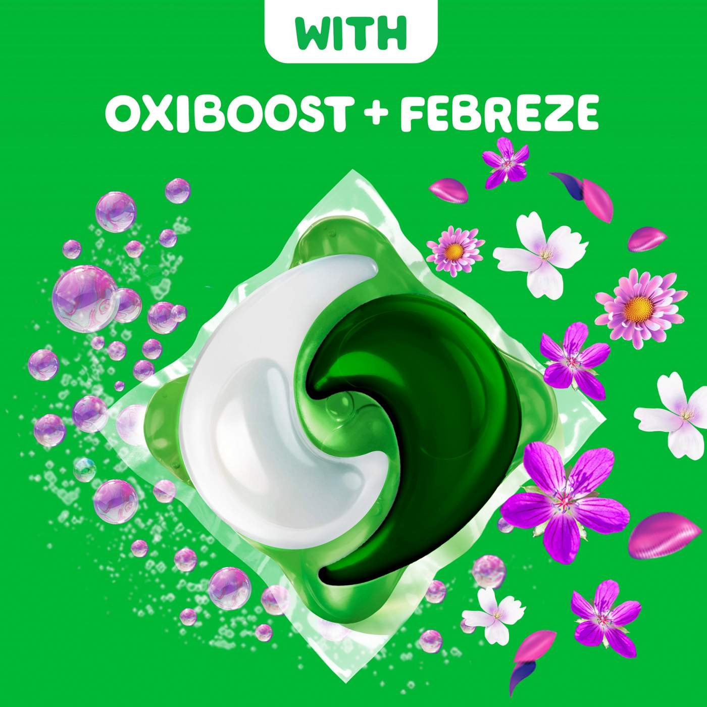 Gain Flings Laundry Detergent Pacs - Moonlight Breeze Scent with Oxi Boost & Febreze; image 4 of 10