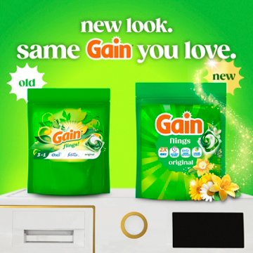 Gain Flings Liquid Washing Detergent Pacs - Original Scent