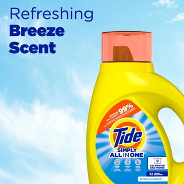 Tide Simply Clean & Fresh HE Liquid Laundry Detergent, 64 Loads - Refreshing Breeze