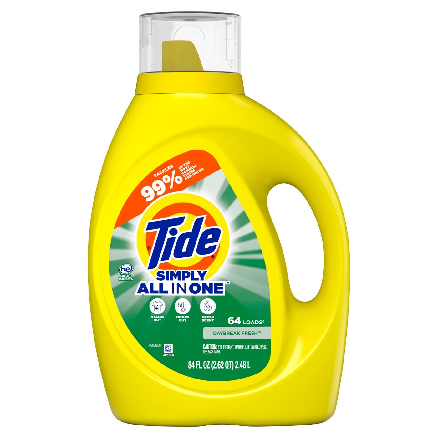 Tide Simply Clean & Fresh HE Liquid Laundry Detergent, 64 Loads - Daybreak Fresh; image 1 of 10