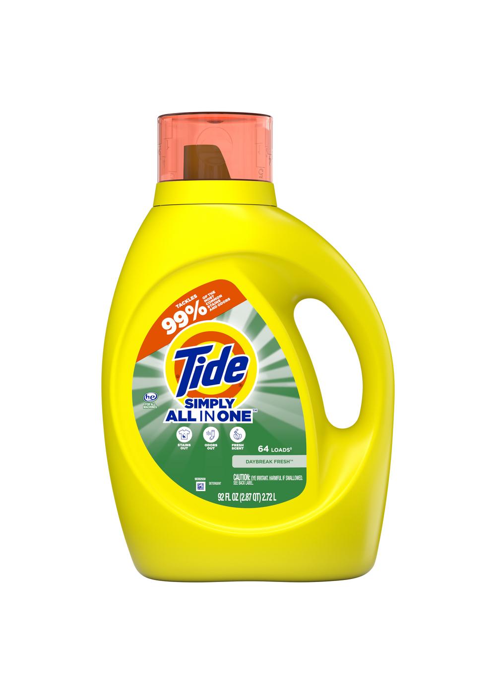 Tide Simply Clean & Fresh HE Liquid Laundry Detergent, 64 Loads - Daybreak Fresh; image 5 of 10