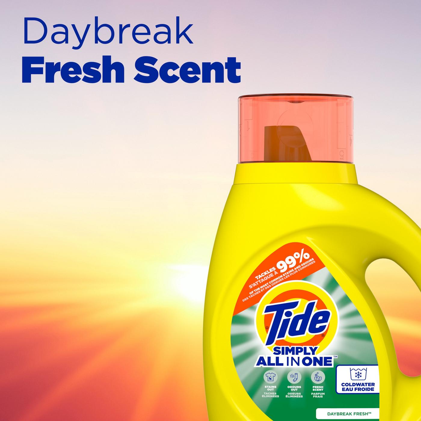 Tide Simply Clean & Fresh HE Liquid Laundry Detergent, 64 Loads - Daybreak Fresh; image 6 of 10