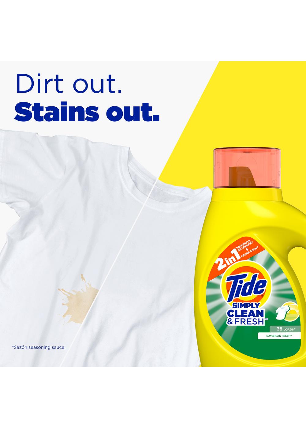Tide Simply Clean & Fresh HE Liquid Laundry Detergent, 64 Loads - Daybreak Fresh; image 9 of 10