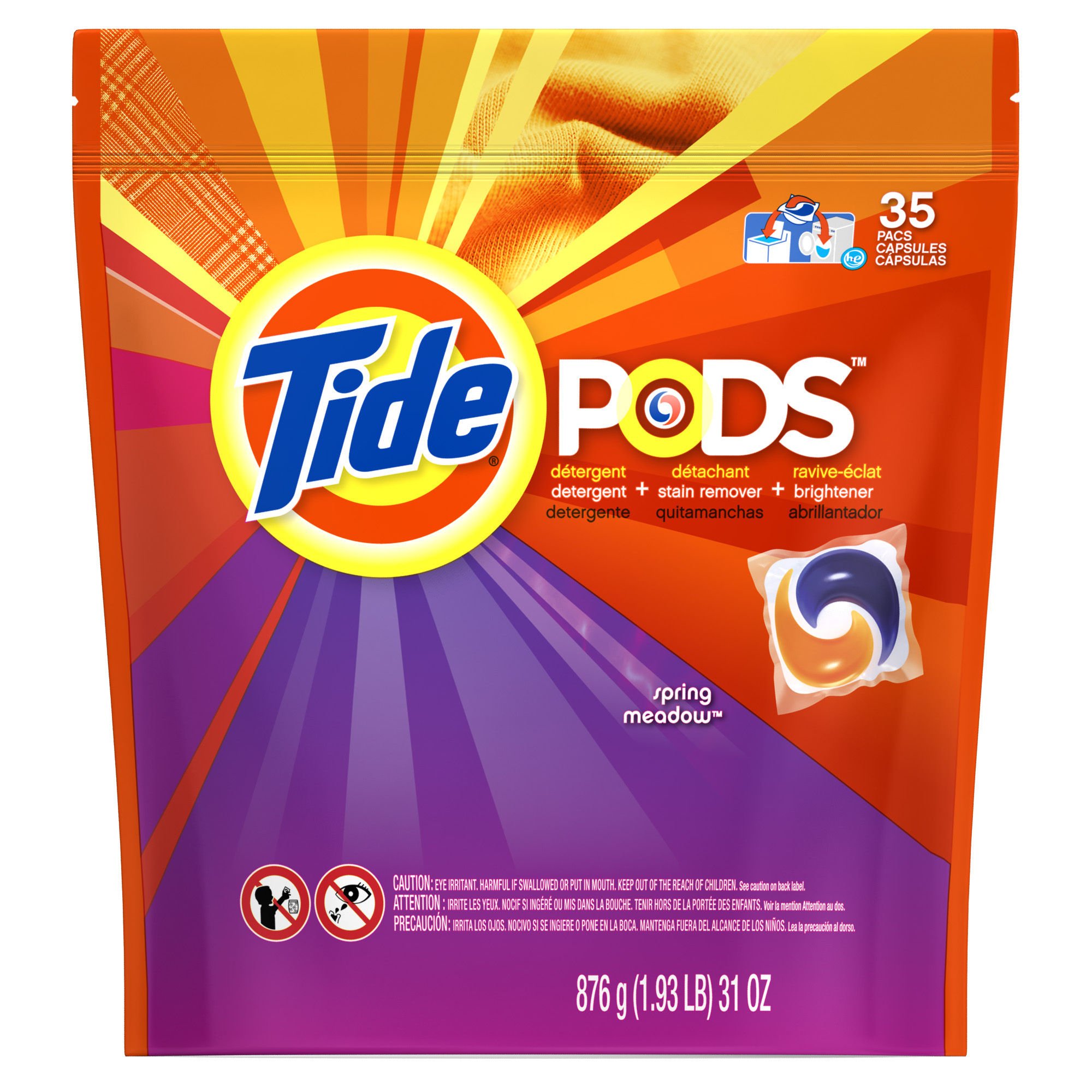 Tide PODS Spring Meadow HE Laundry Detergent Pacs Shop Detergent at HEB