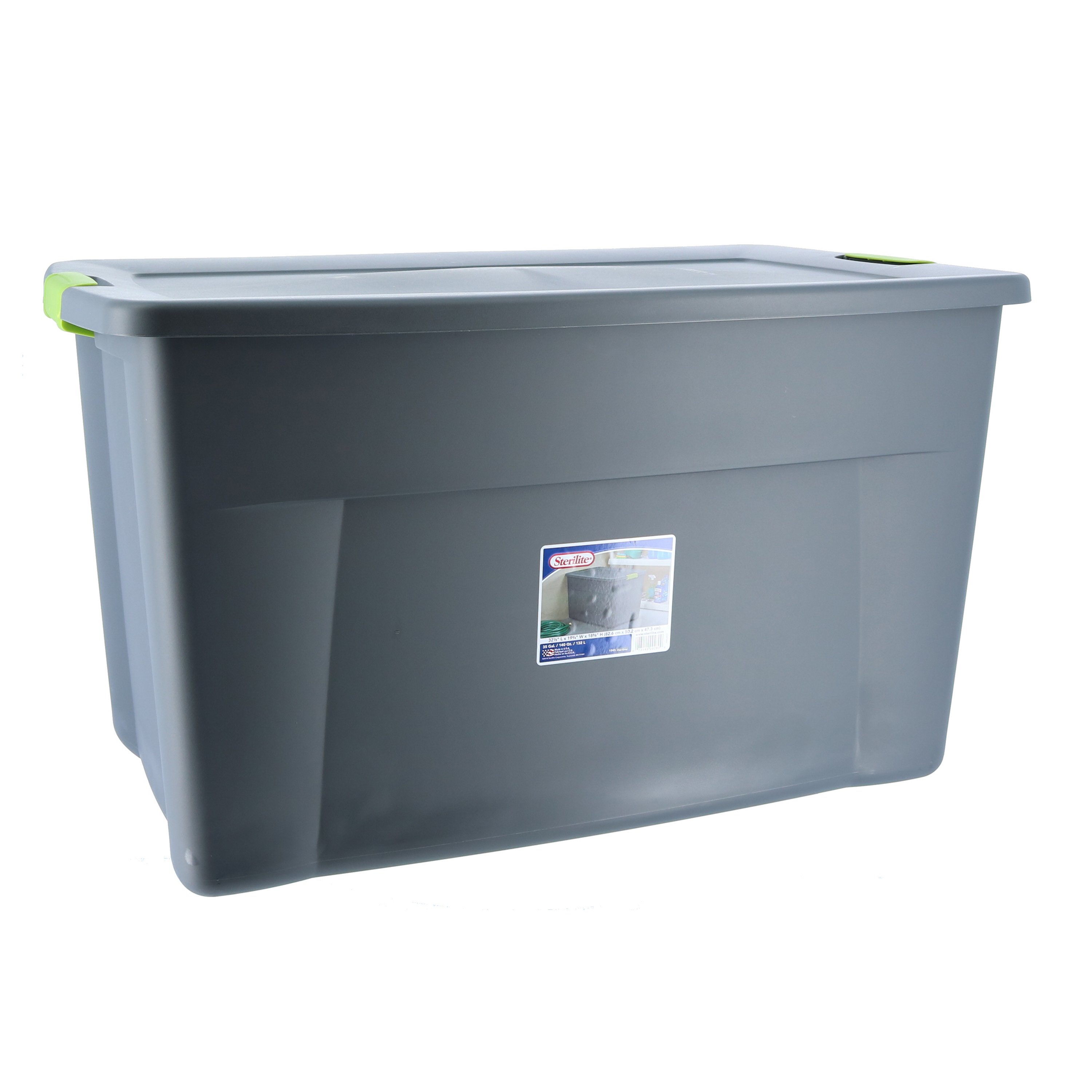 Sterilite Flat Gray Latch Tote Shop Storage Bins at HEB