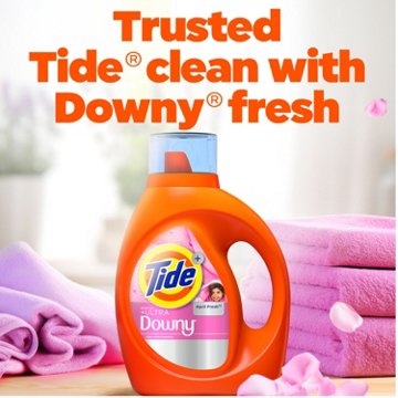 Tide Plus Boost of Ultra Downy Liquid Laundry Detergent, 26 Loads - April Fresh Scent