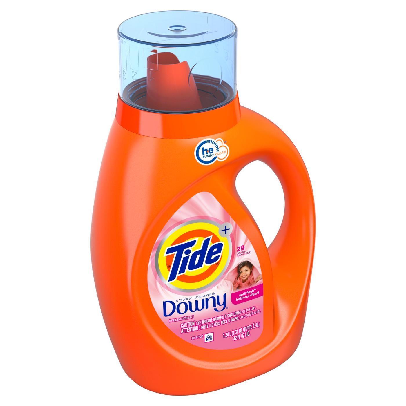 Tide + Downy HE Turbo Clean Liquid Laundry Detergent, 29 Loads - April Fresh; image 6 of 12