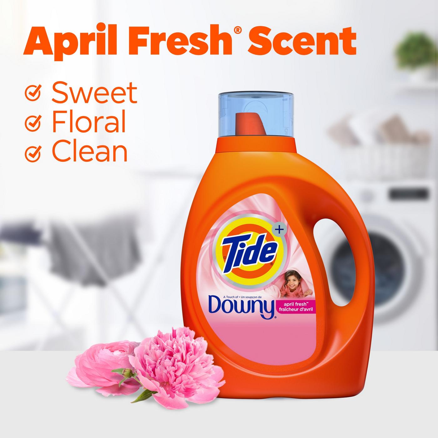 Tide + Downy HE Turbo Clean Liquid Laundry Detergent, 29 Loads - April Fresh; image 7 of 12