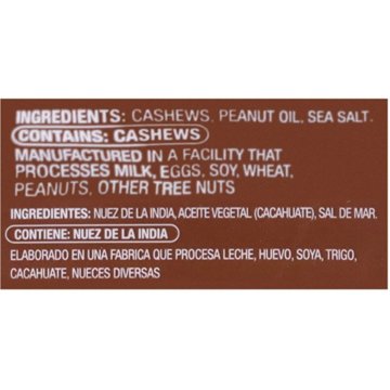 H-E-B Cashew Grande Whole Roasted Cashews with Sea Salt, 12 oz