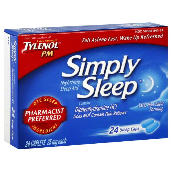 Tylenol Simply Sleep Night Time Sleep Aid, Caplets - Shop Sleep ...