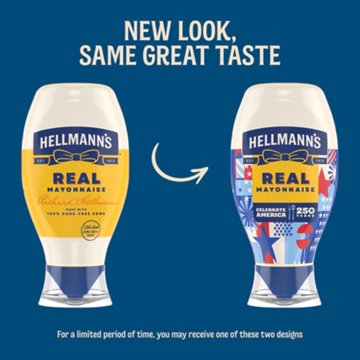 Hellmann's Real Mayonnaise Squeeze Bottle, 20 oz