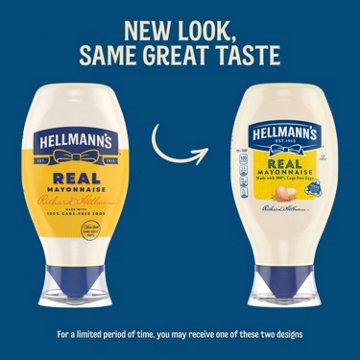 Hellmann's Real Mayonnaise Squeeze Bottle, 20 oz