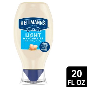 Hellmann's Light Mayonnaise Light Mayo Squeeze Bottle