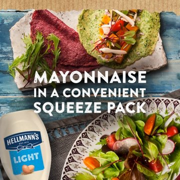 Hellmann's Light Mayonnaise Light Mayo Squeeze Bottle