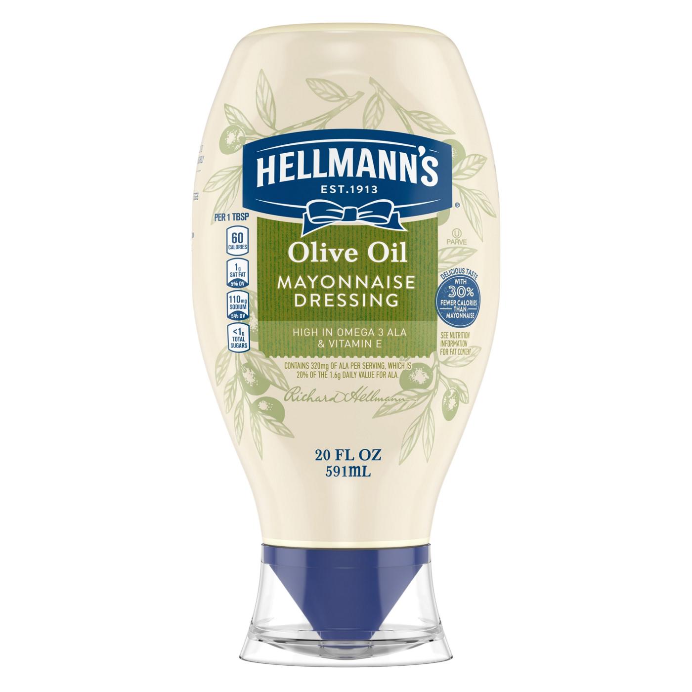 Hellmann's Mayonnaise Dressing with Olive Oil; image 1 of 3