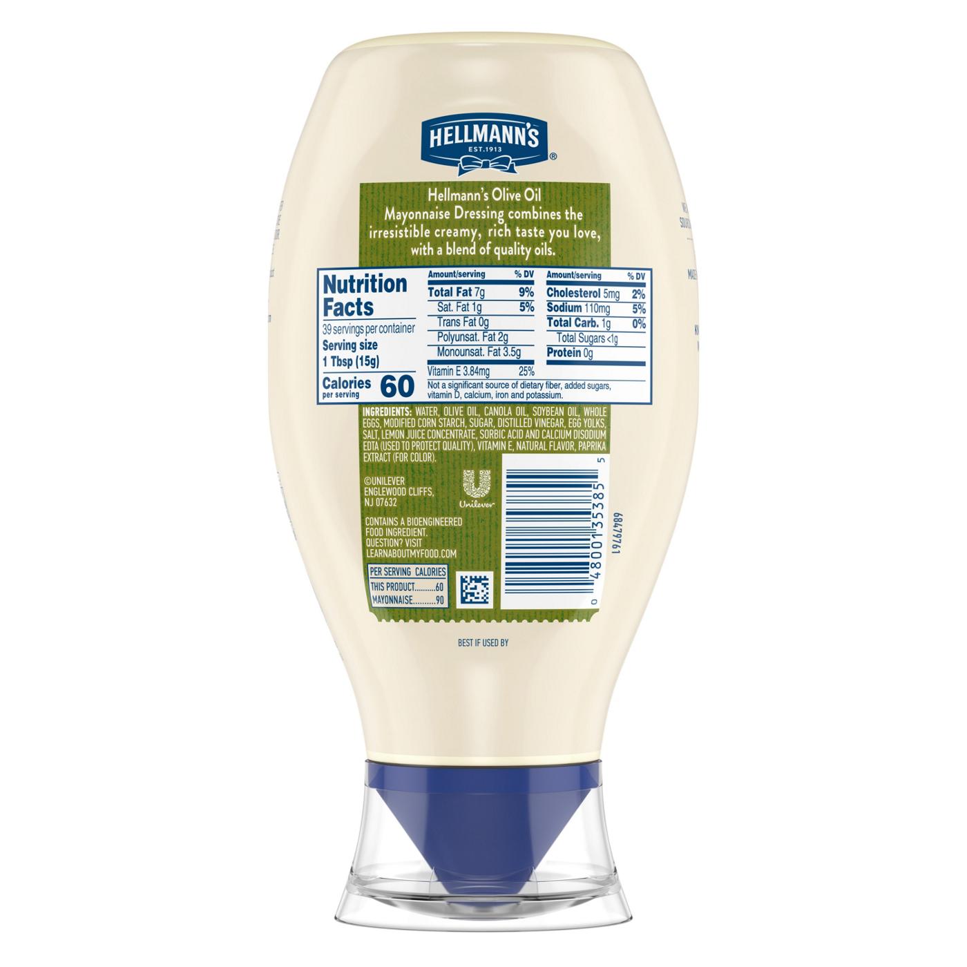 Hellmann's Mayonnaise Dressing with Olive Oil; image 2 of 3