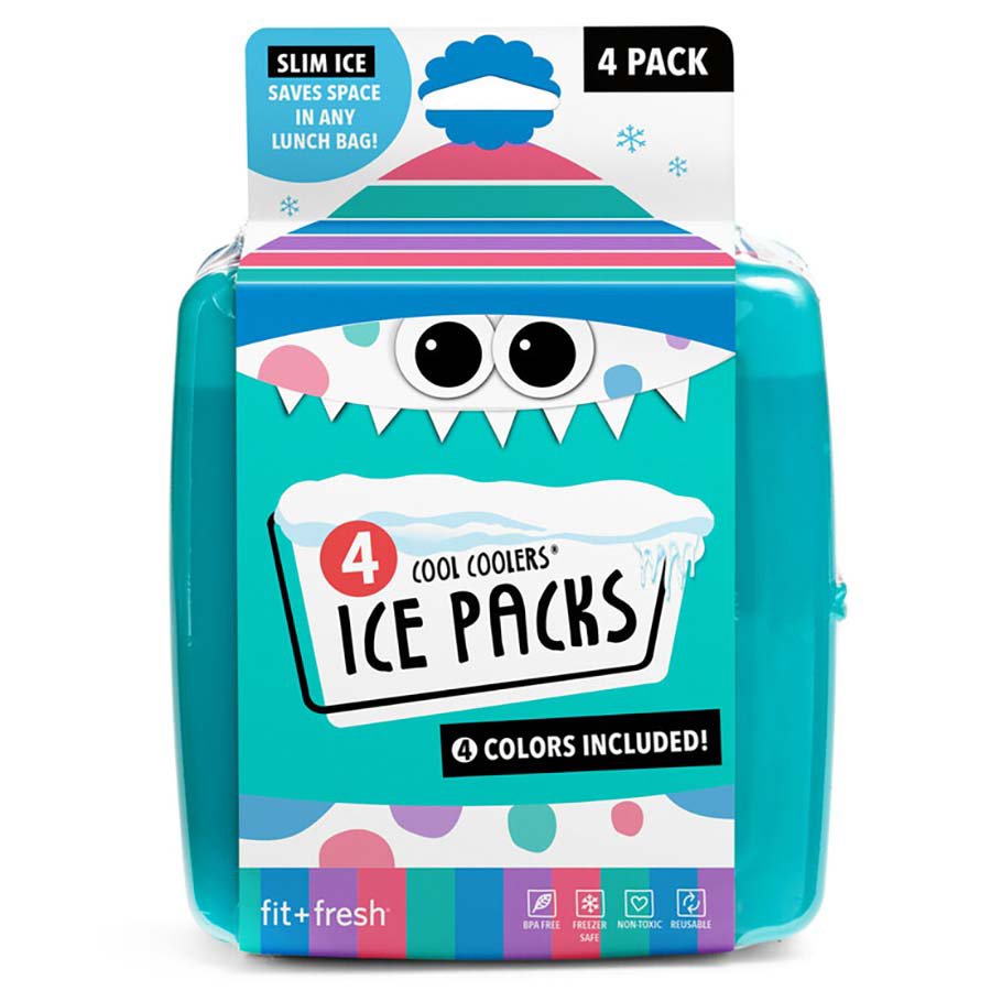 Truhealth 4 Pack Small Reusable Ice Packs For Lunch Box, Bag Or Cooler,  Long Lasting, Bpa Free, Bold Prints : Target