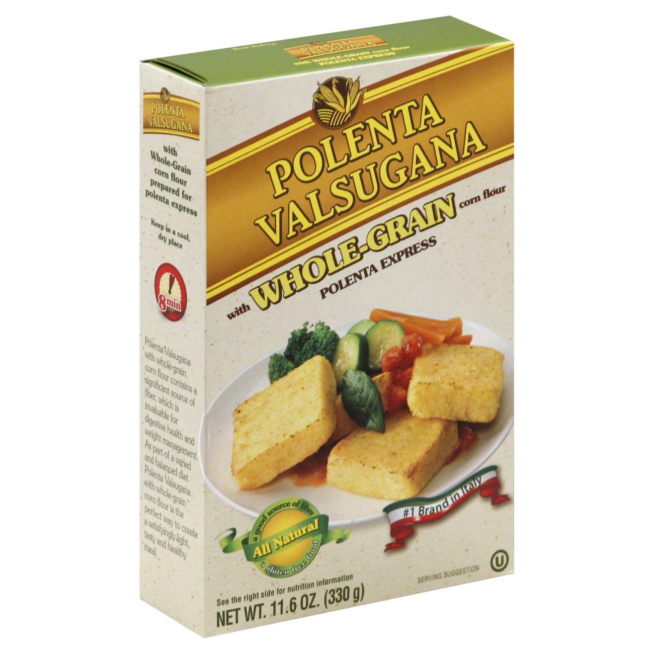 Polenta Valsugana Whole Grain Corn Flour Shop Flour at HEB