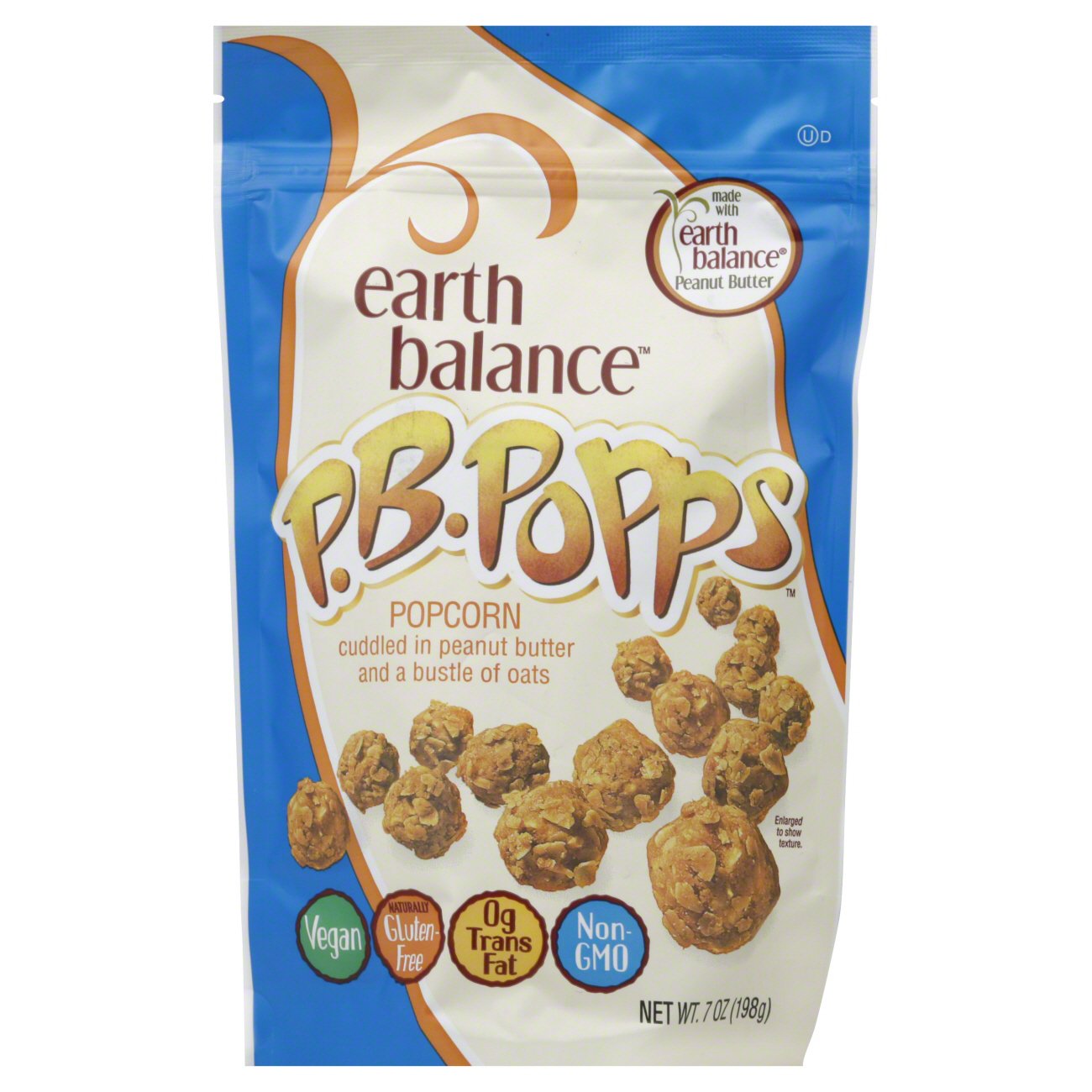 Earth Balance P. B. Popps Peanut Butter Popcorn - Shop Chips at H-E-B