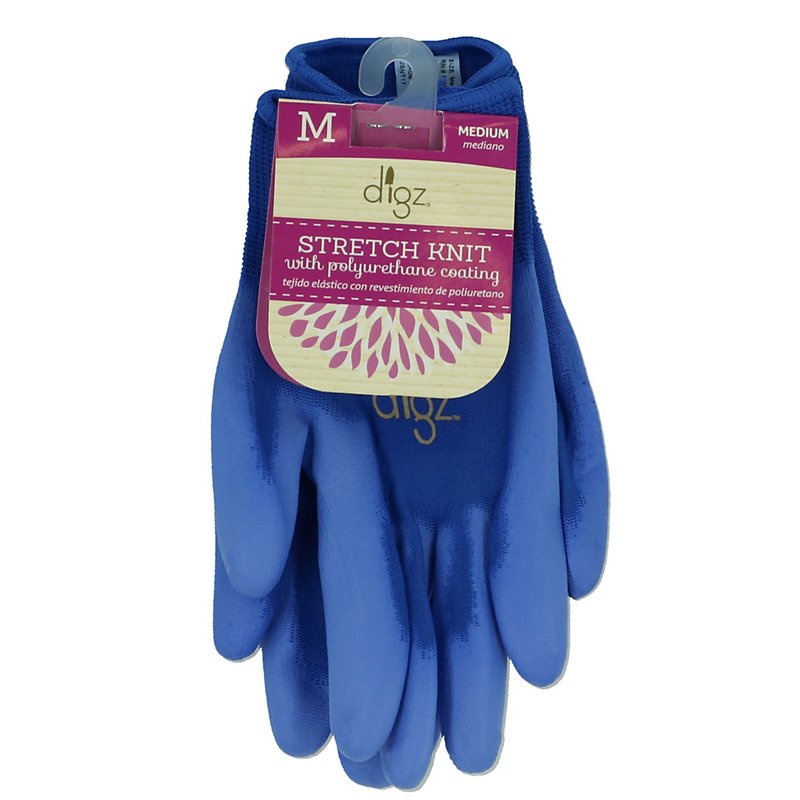 digz lightweight stretch knit poly coating size S Garden/Work/Grippy gloves 