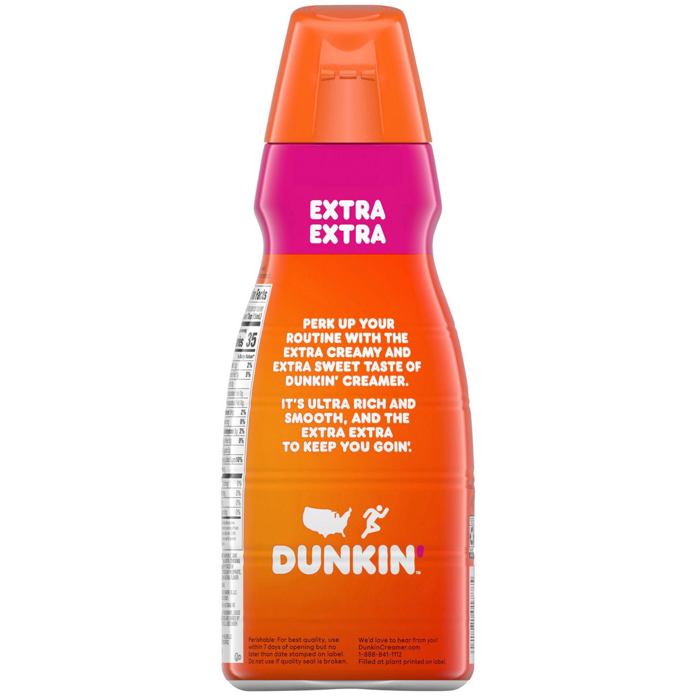 Dunkin' Extra Extra Liquid Coffee Creamer; image 3 of 5
