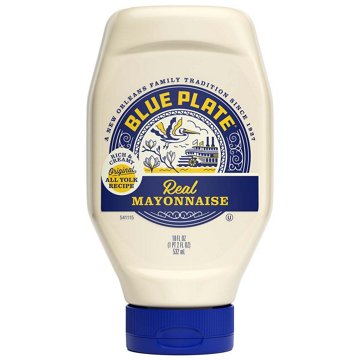 Blue Plate Easy Squeeze Real Mayonnaise, 18 oz