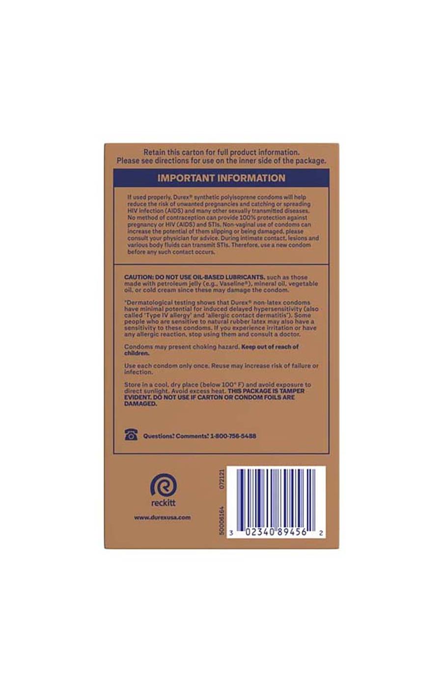 Durex Real Feel Non-Latex Condoms - Regular Fit; image 2 of 5