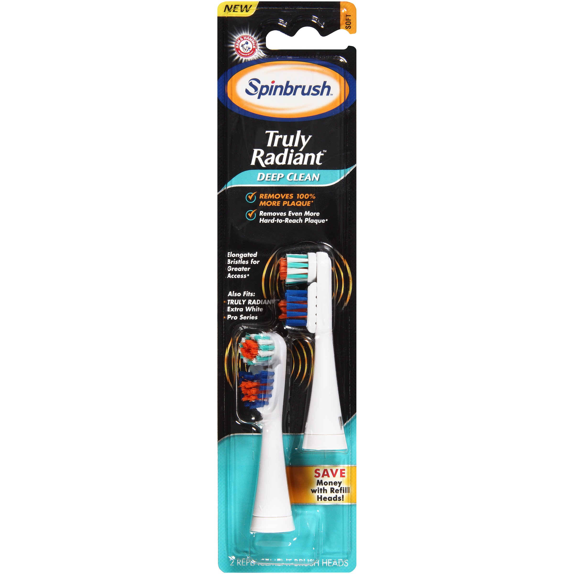 Arm & Hammer Spinbrush Truly Radiant Deep Clean Brush Head Refills