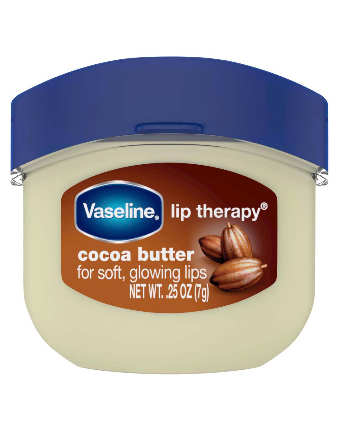 Vaseline Travel Size Lip Therapy Cocoa Butter Lip Balm; image 1 of 4