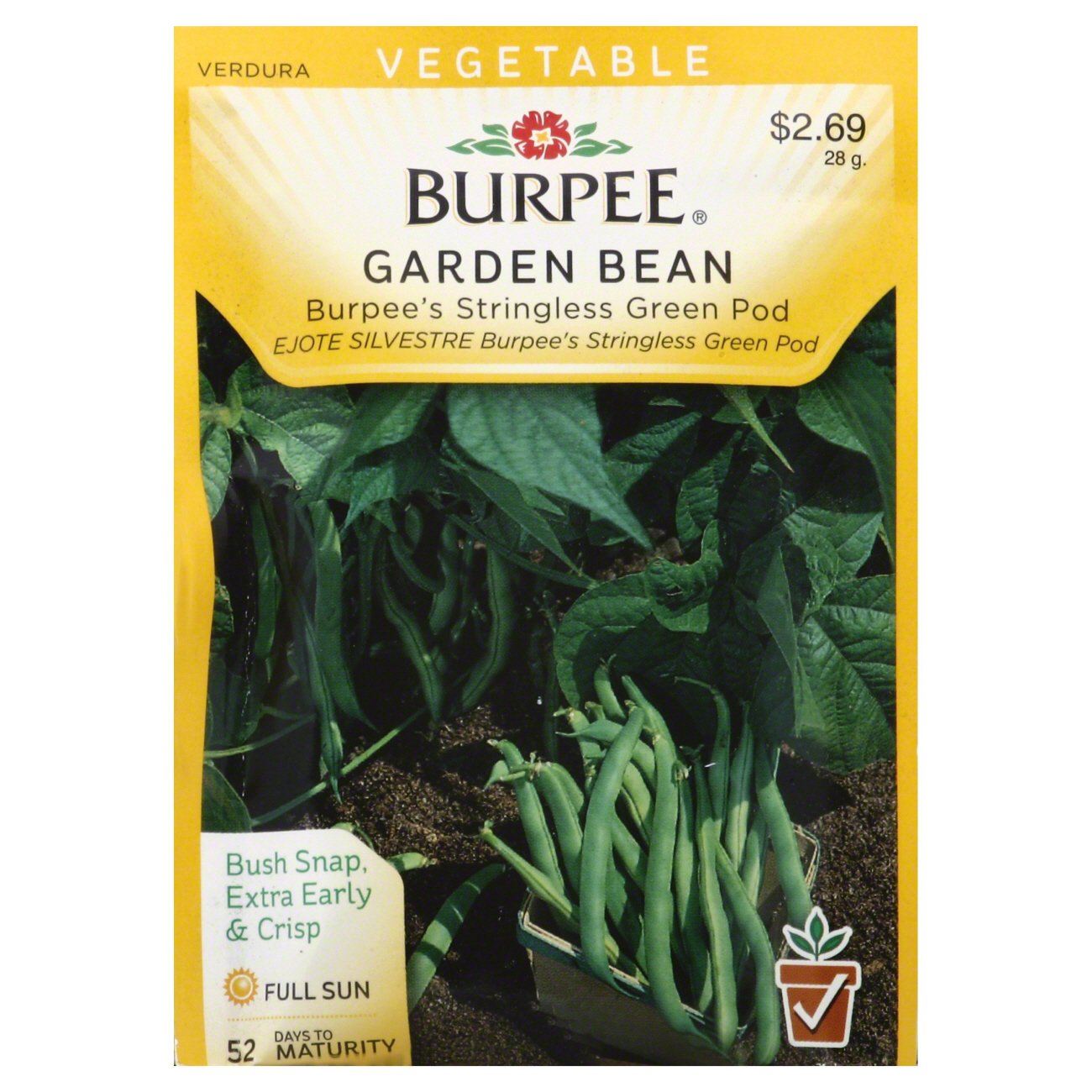 Burpee Garden Bean Seeds, Burpee's Stringless Green Pod Shop Seeds at