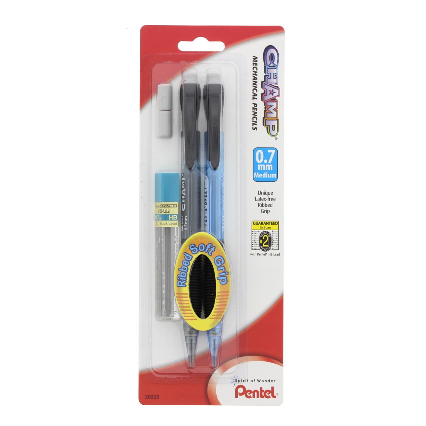 Pentel Champ 0.7mm Mechanical Pencils, Assorted; image 2 of 2