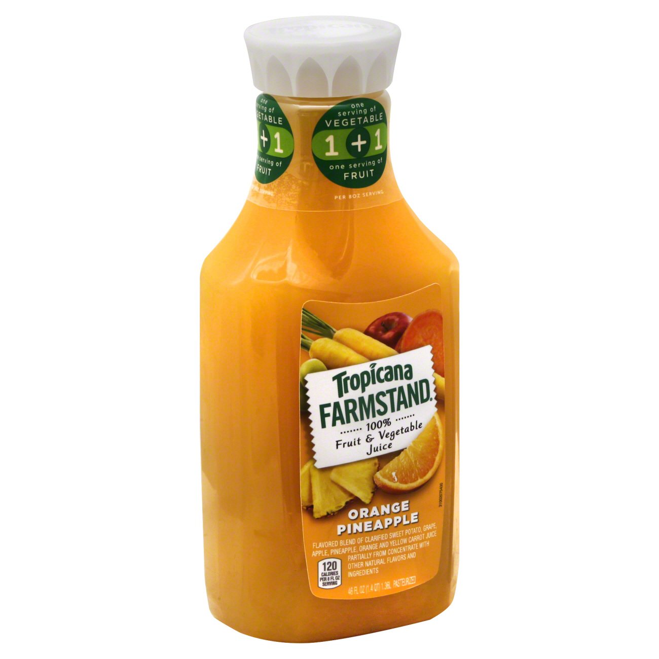 Tropicana Farmstand Orange Pineapple 100 Fruit Vegetable Juice