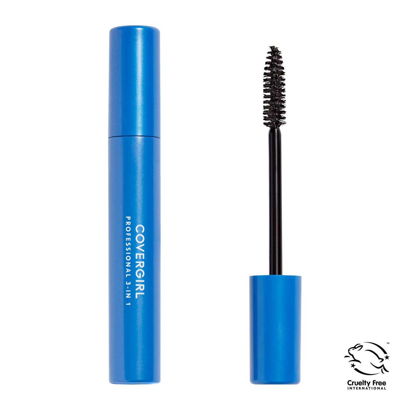 Covergirl Professional 3-in-1 Straight Brush Mascara 200 Very Black; image 5 of 5