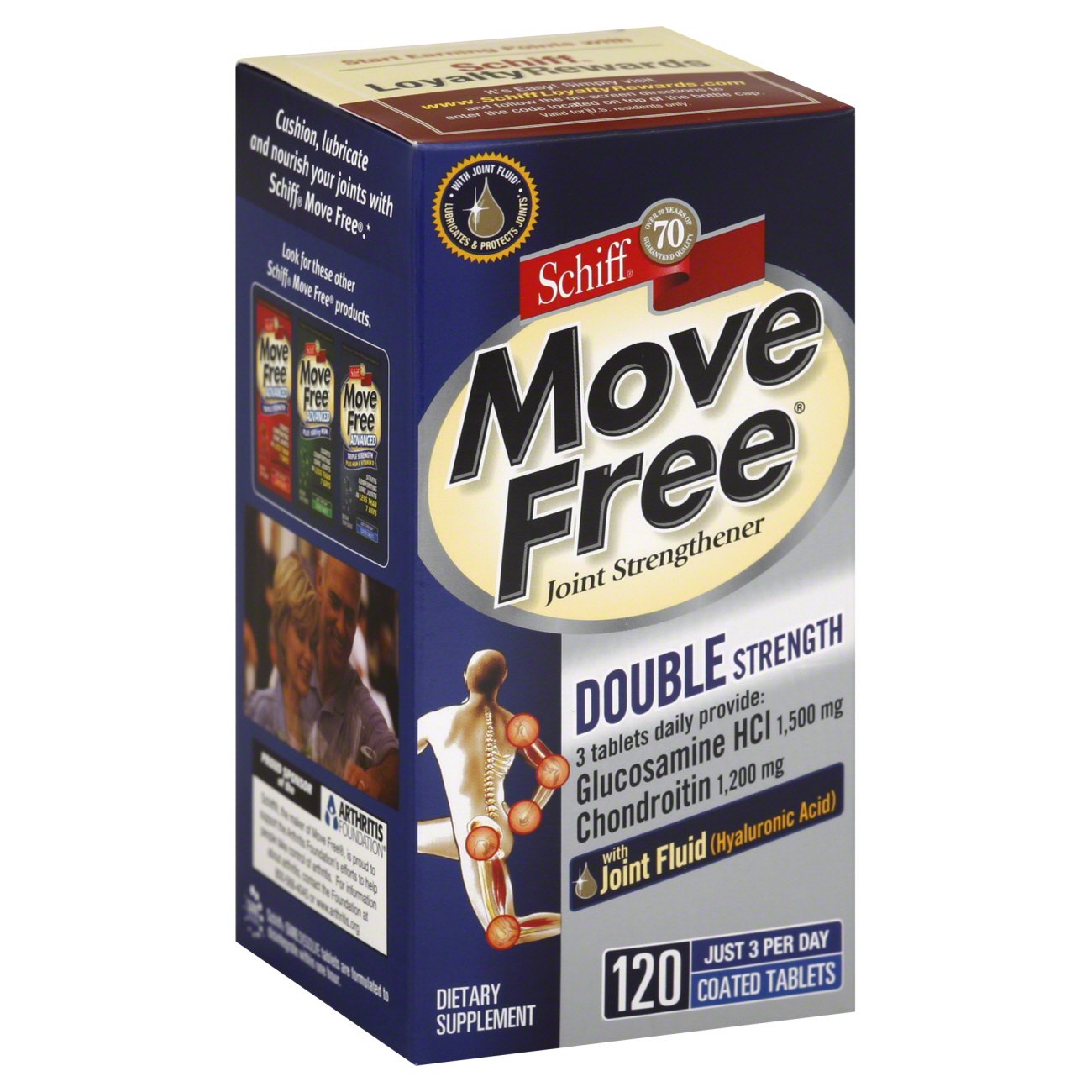 Schiff Move Free Ultra Triple Action with Type II Collagen Boron & HA -  Shop Diet & Fitness at H-E-B